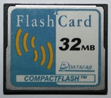 Карта памяти Datefab Compact Flash (32 Mb), фото №2