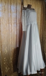 Свадебное платье (верх кружево, юбка- плотный атлас ), фото №3