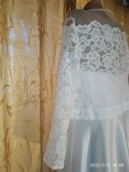 Свадебное платье (верх кружево, юбка- плотный атлас ), numer zdjęcia 9