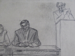 Соцреализм. Партийное заседание, карандаш. Рисунок с натуры, 1970-е, фото №5