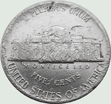 169.U.S. 5 cents, 1986. Jefferson Nickel Mondvor Mark: "D" - Denver, photo number 3