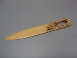 Knife for letters and paper, pattern, berries and leaves, plastic, length 21.8 cm, photo number 2