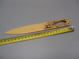 Knife for letters and paper, pattern, berries and leaves, plastic, length 21.8 cm, photo number 3