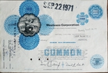 Акція США Сертифікат на 100 акцій 1971 Сертифікат США на 100 акцій Westvaco Corporation, фото №2