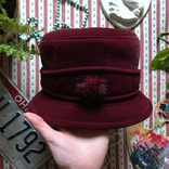 Шляпа бархат велюр ретро винтаж размер 57, фото №3