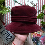 Шляпа бархат велюр ретро винтаж размер 57, фото №6