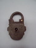 Padlock bronze lock height 6 cm, no key, photo number 3