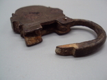 Padlock bronze lock height 6 cm, no key, photo number 9