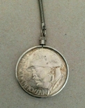Монета Мусолліні 20 лір у брелку, фото №3