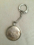 Монета Мусолліні 20 лір у брелку, фото №2