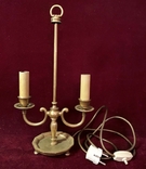 Table bedside lamp candelabra lamp bronze Europe, photo number 2