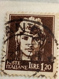 Италия 1 Сиракузанская Марка коллекция лир 1945г, все с водяным знаком, фото №9