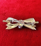 Brooch Bow Silver 875 pr Gilding, photo number 3