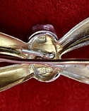 Brooch Bow Silver 875 pr Gilding, photo number 6