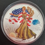 С1 доллар США Шагающая Свобода -Серебрянный орел 2004 г, серебро, photo number 4