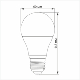 LED лампа TITANUM A60 12W E27, фото №4