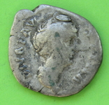 Денарій. Фаустина. Римская империя . Серебро (26р), фото №2