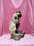 Скульптура, великий розмір, підпис автора Aug. Otto, JM Austria, статуетка-світильник, фото №9