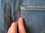 Модные мужские зауженные джинсы Levis 511 оригинал в хорошем состоянии, фото №6