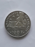 100 франков 1991 г.Франция., фото №3