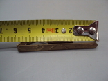 Бижутерия зажим для галстука металл длина 5,9 см, фото №3