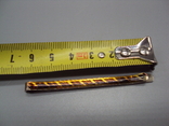 Бижутерия зажим для галстука эмаль длина 6,3 см, фото №3
