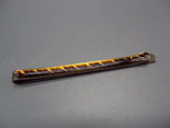 Бижутерия зажим для галстука эмаль длина 6,3 см, фото №4