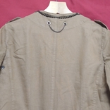 Пиджак импортный женский с фурнитурой, светло бежевый, размер 42, фото №3