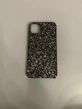 Чохол чорний з срібними блистівками для IPhone 11 pro Max, фото №2