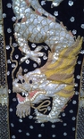 Dragon Burma Kalaga Kalaga Burma Vintage Handmade Panel, photo number 3