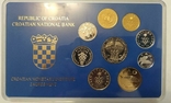 Croatia Хорватия - Mint набор 9 монет 1 2 5 10 20 50 Lipa 1 2 5 Kuna 1994 - 1996 comm, фото №2