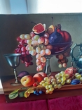 Живопись. Натюрморт с виноградом., фото №8