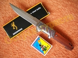 Нож складной полуавтоматический Browning FA58 бита клипса 22.5см, numer zdjęcia 2