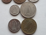 Ирландия: 1 пенни, 1, 2, 3, 5, 6, 10, 20 пенсов, 1, 2 шиллинга, фото №9