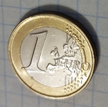 Монета 1 евро Греция Сова штемпельный блеск, фото №3