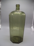Велика зелена пляшка G. Eivin butel висота 40 см, діаметр 15 см, фото №2