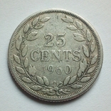 Либерия 25 центов 1960 г., фото №3