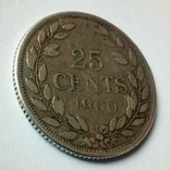 Либерия 25 центов 1960 г., фото №6