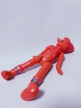 Іграшкова лялька СРСР целулоїдна на гумках Буратіно 27 см, фото №7