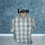 Lee оригинальная легкая мужская рубашка короткий рукав xl/l, фото №2