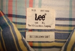 Lee оригинальная легкая мужская рубашка короткий рукав xl/l, фото №8