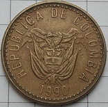 Колумбия 20 песо, 1990, фото №3