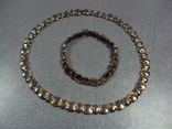 Набір біжутерії, ланцюжок і браслет Левир, довжина кольє 44,4 см і браслет 21 см, фото №2