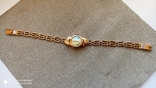 Часы "Чайка" золото 583, бриллианты с золотым браслетом., фото №3
