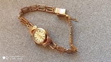 Часы "Чайка" золото 583, бриллианты с золотым браслетом., фото №10