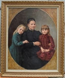 Картина 19 століття "Сімейний портрет"., фото №2
