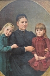 Картина 19 століття "Сімейний портрет"., фото №6