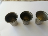3 кидушных стопки ,серебро 84 пробы ИЕЗ ( Израиль Евсеевич Заходер), photo number 10