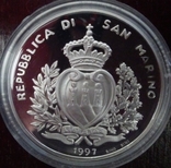 10.000 лир,Сан-Марино, 1997 год, Джон Кабот - серебро, фото №3
