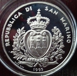 10.000 лир,Сан-Марино, 1995 год, "Америго Веспуччи" - серебро, фото №3